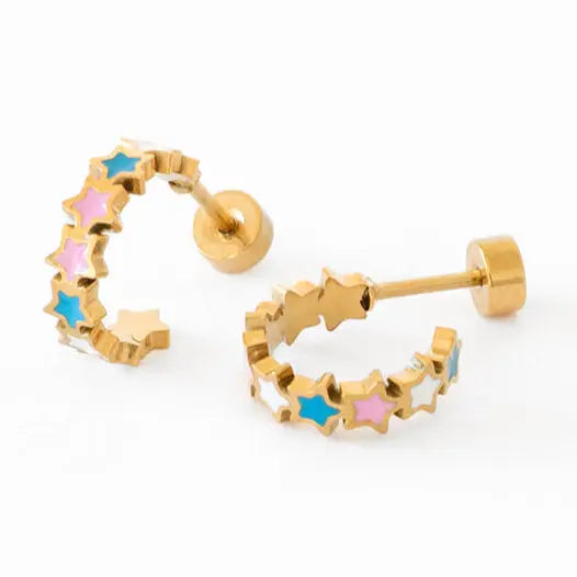Star Huggie Earring