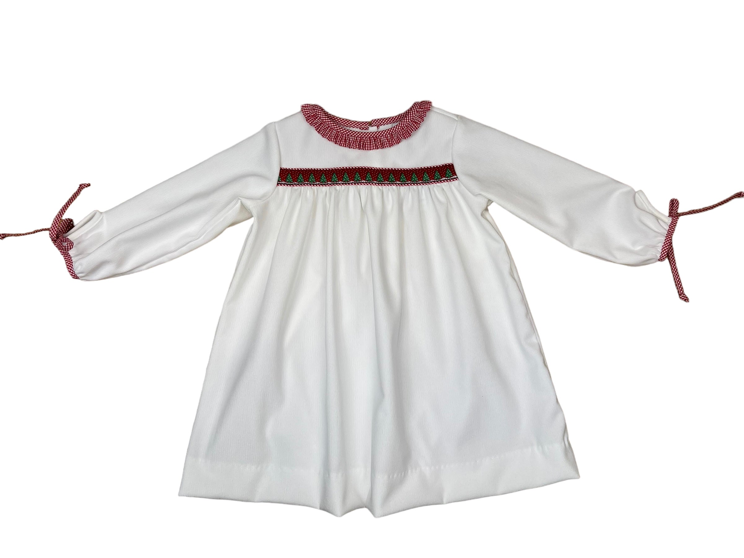 Christy White Cord Tree Dress (Toddler)