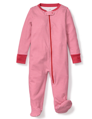 Pima Red Stripe Romper (Infant)