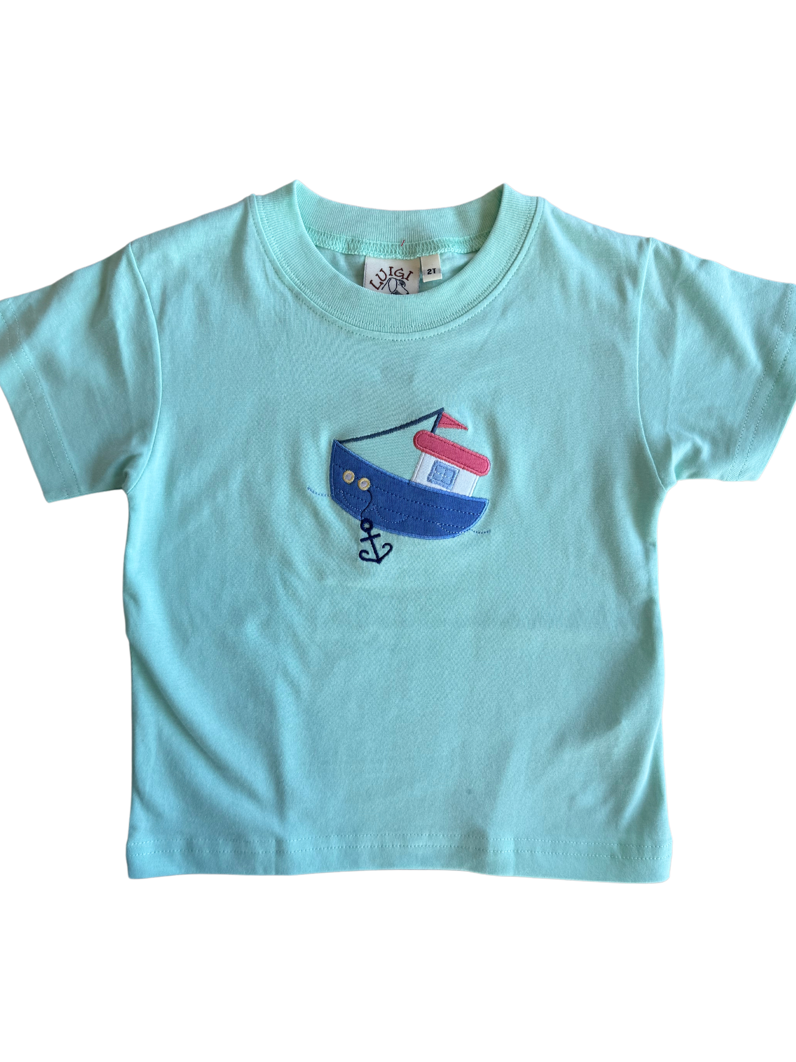 Mint Fishing Boat Top (Toddler)