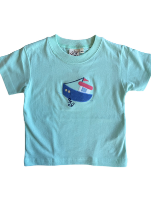 Mint Fishing Boat Top (Toddler)