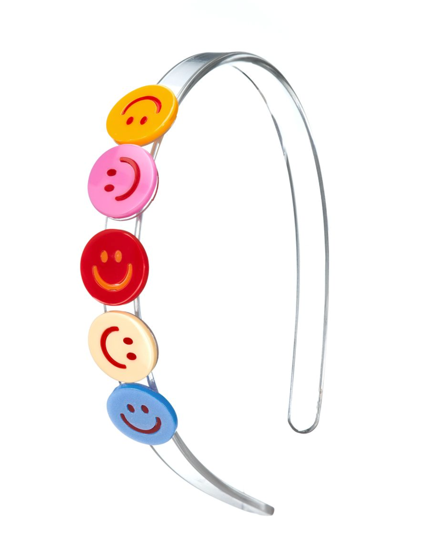 Multi Happy Face Colorful Headband