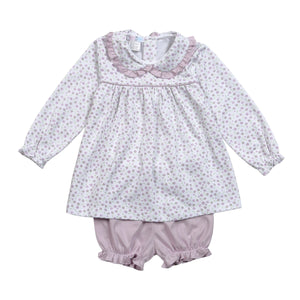 Lyn Purple Floral Pima Bloomers Set (Toddler)