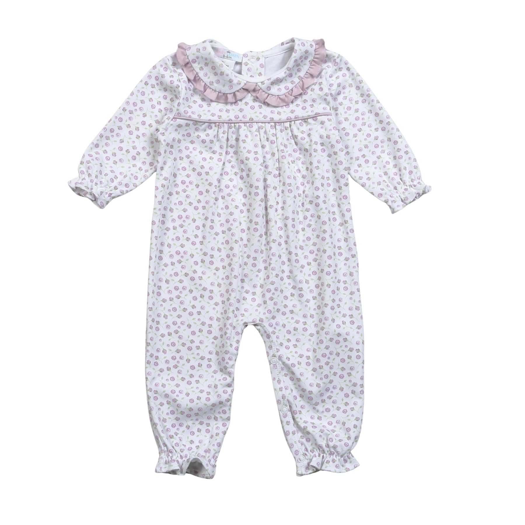 Lyn Purple Floral Pima Romper (Baby)