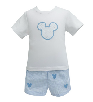 Mickey Embroidered Short Set (Toddler)