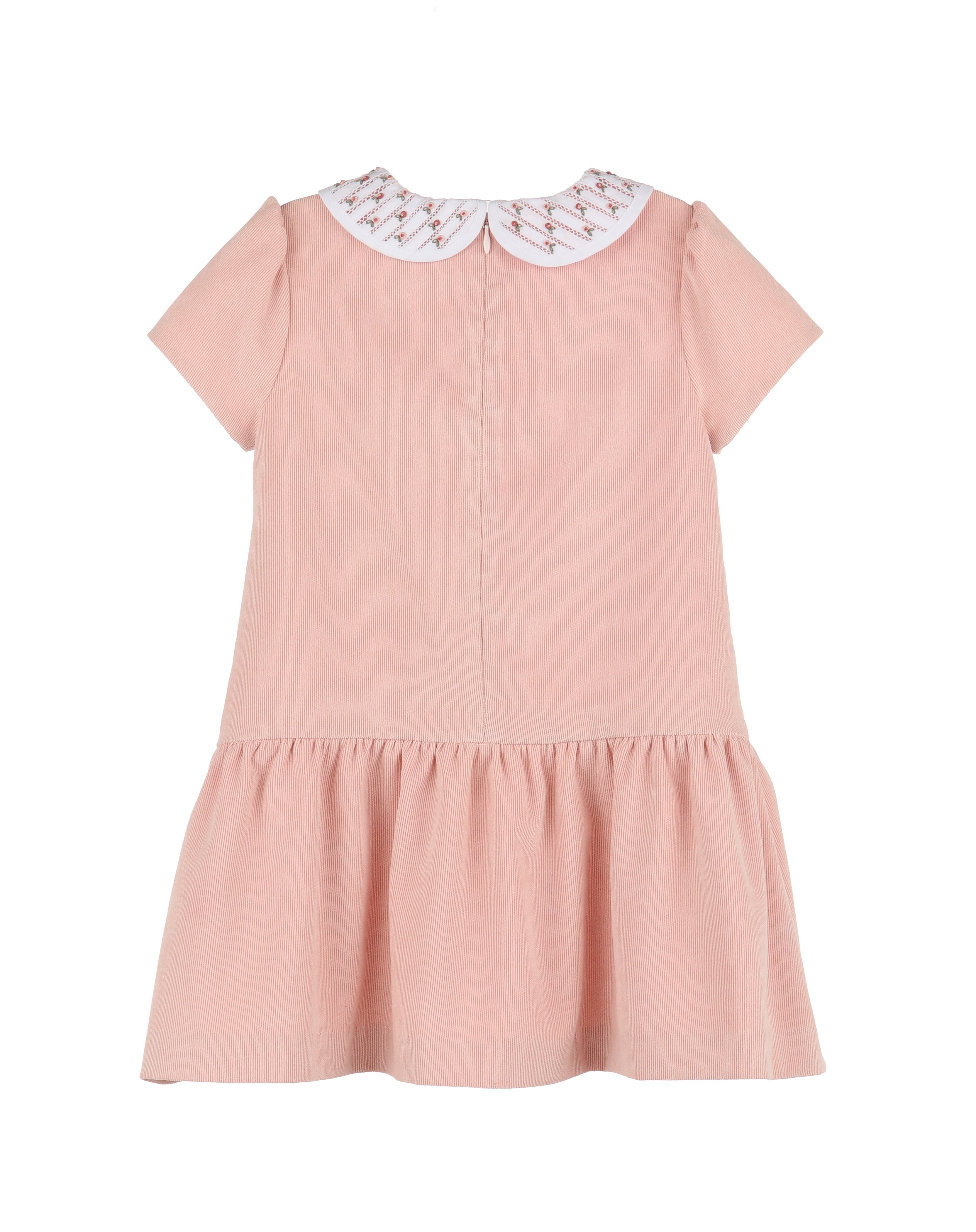 Floral Rose Collar Dress (Big Kid)