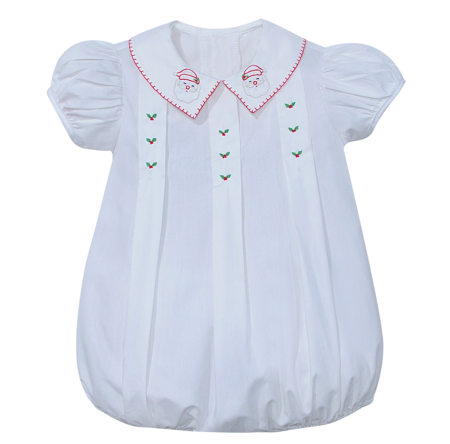 White Santa Girl Bubble (Baby)