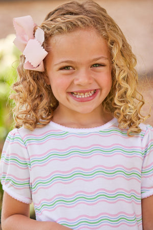 Printed T-Shirt Dress - Squiggle Stripe (Toddler)