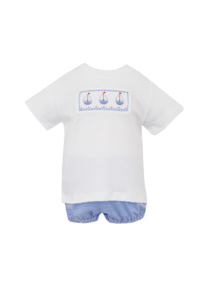 Sailboat Peri Blue Stripe Set (Toddler)