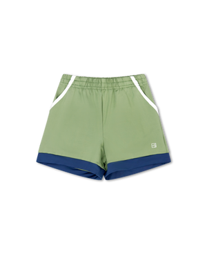 Graham Short in Green with White & Blue (Toddler)