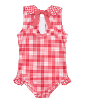 *PRE-ORDER* Malibu Gingham Rounded Collar One Piece (Toddler)