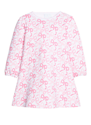 Bows & Ribbons Printed T-Shirt Dress (Toddler)