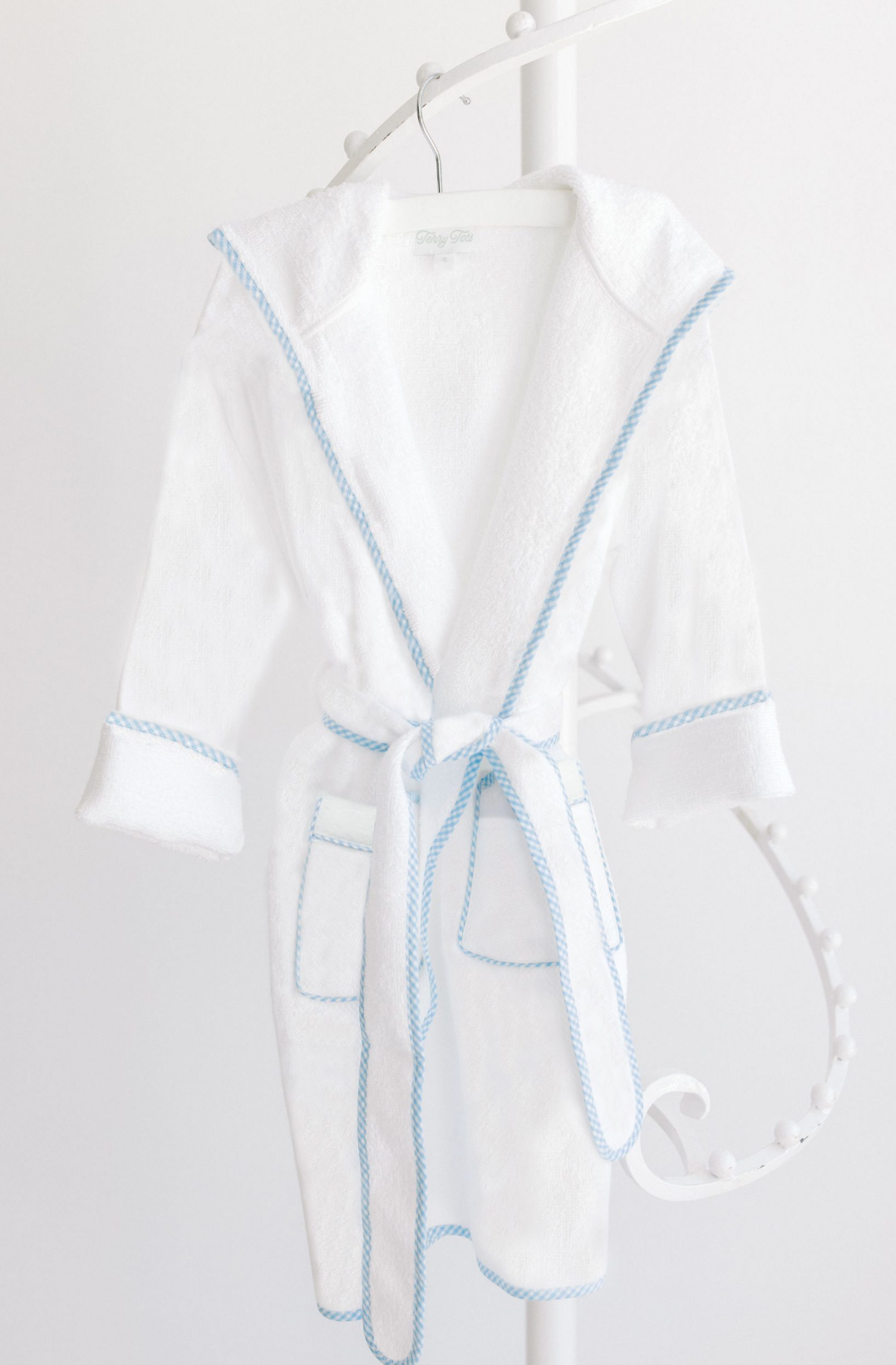 Blue Gingham Bathrobe