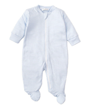 Blue Stripes Footie (Infant)