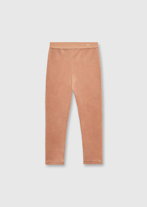 Pink Basic Velvet Legging