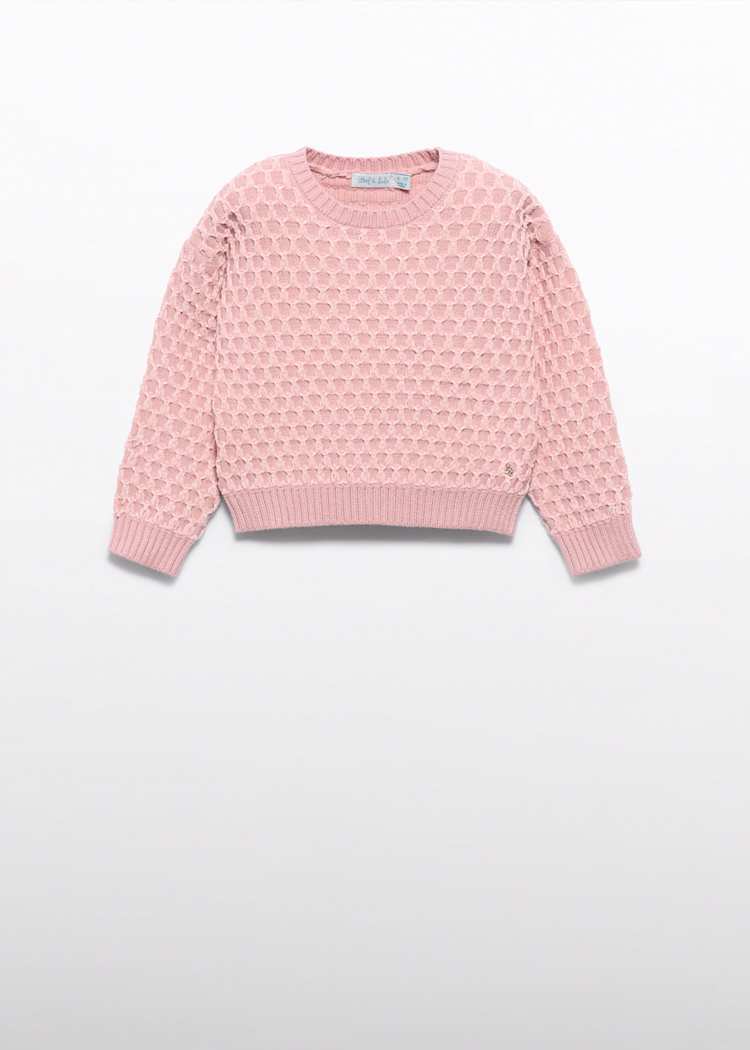 Pink Jacquard Sweater