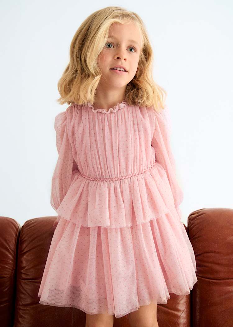 Pink Shimmer Tulle Dress