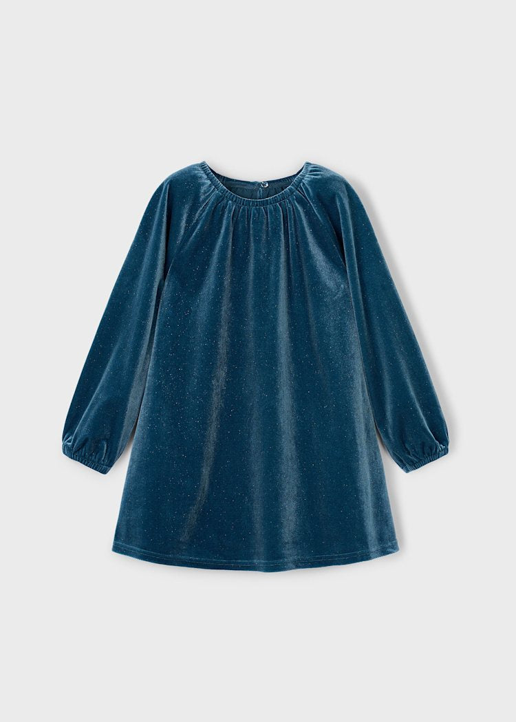 Emerald Sparkly Velvet Dress