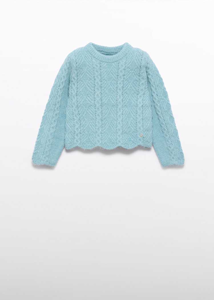 Wavy Knit Sweater