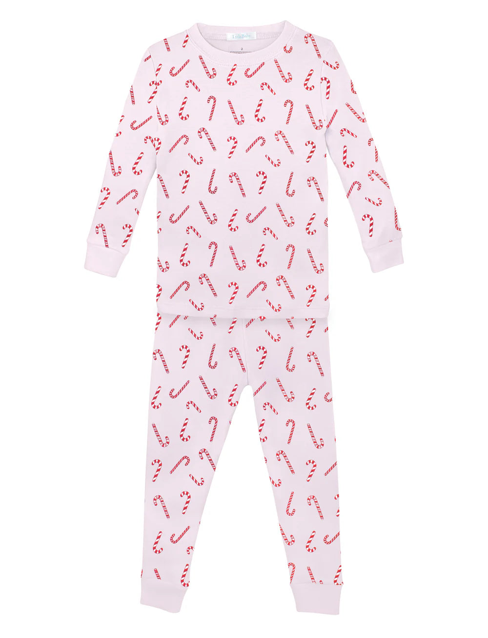 Pink Candy Cane Two Piece Pajama (Toddler)