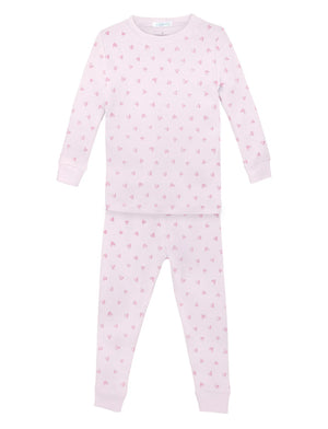 Pink Festive Hearts Two Piece Pajama (Toddler)