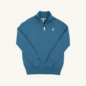 Barnsley Blue Hayden Half Zip Sweater