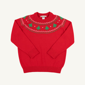 Richmond Red Christmas Trees Isaac Fairisle Sweater