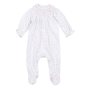 Juliette's Classic Pink Bishop Printed Footie