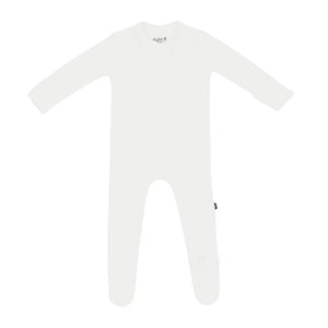 Cloud Ribbed Zipper Footie