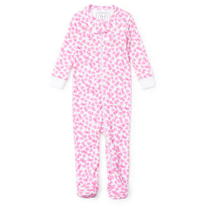 Pink Confetti Hearts Parker Zipper Pajama