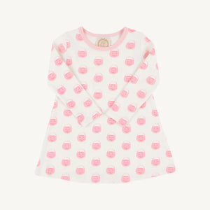 Vintage Prep Pumpkin Pail LS Polly Play Dress (Kid)