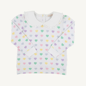 We Heart You Maude's Ruffle Cassidy Comfy Crewneck