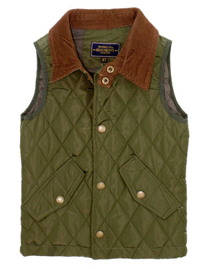 Boys Beaumont Vest - Olive (Big Kid)