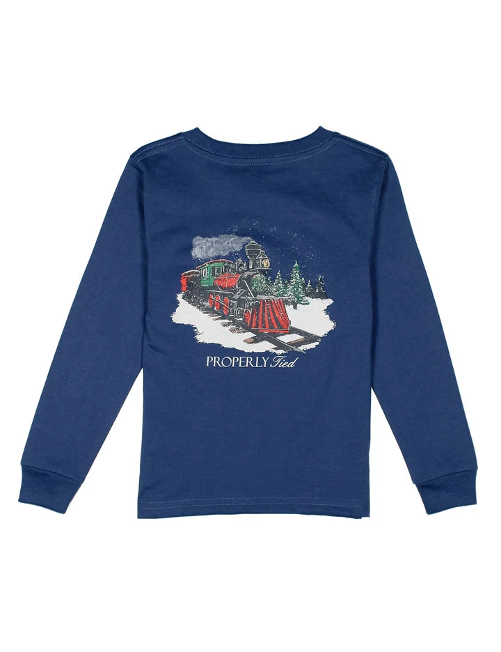Boys River Blue Express LS Tee
