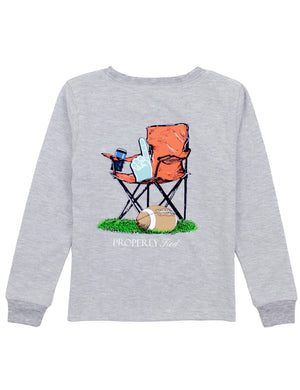 Boys Sidelines LS - Light Heather Grey (Big Kid)