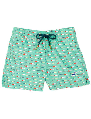 Vintage Lures Boys Swim Trunks