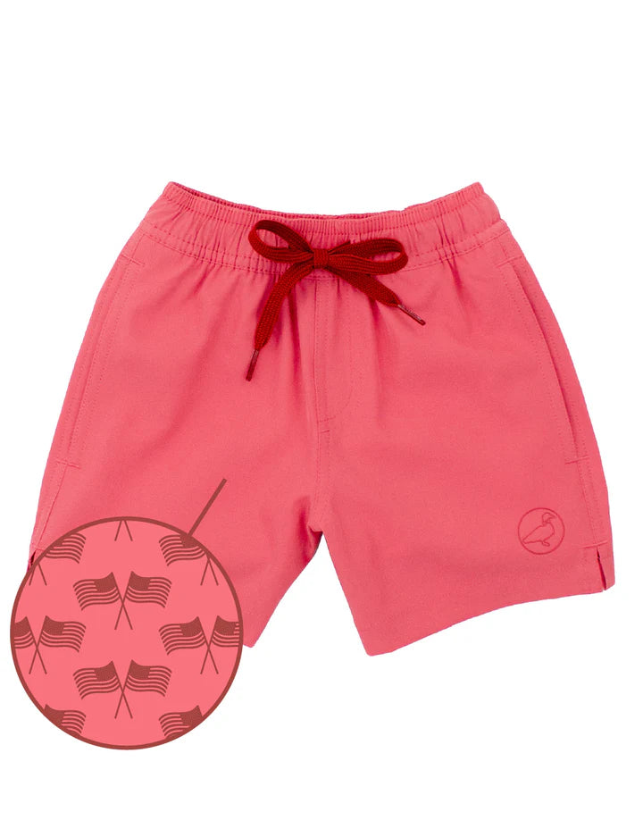 Freedom Flag Splash Swim Trunk