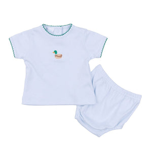 Mini Mallard Emb Diaper Set (Infant)