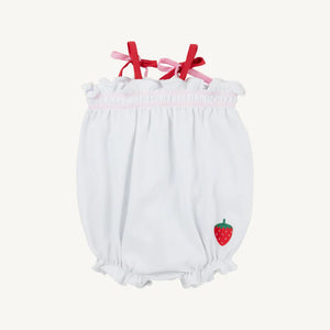White/Pier Party Pink Pima Rosey Romper