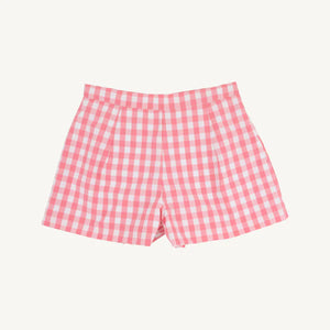 Parrot Cay Coral Check Sally Mae Woven Shorts