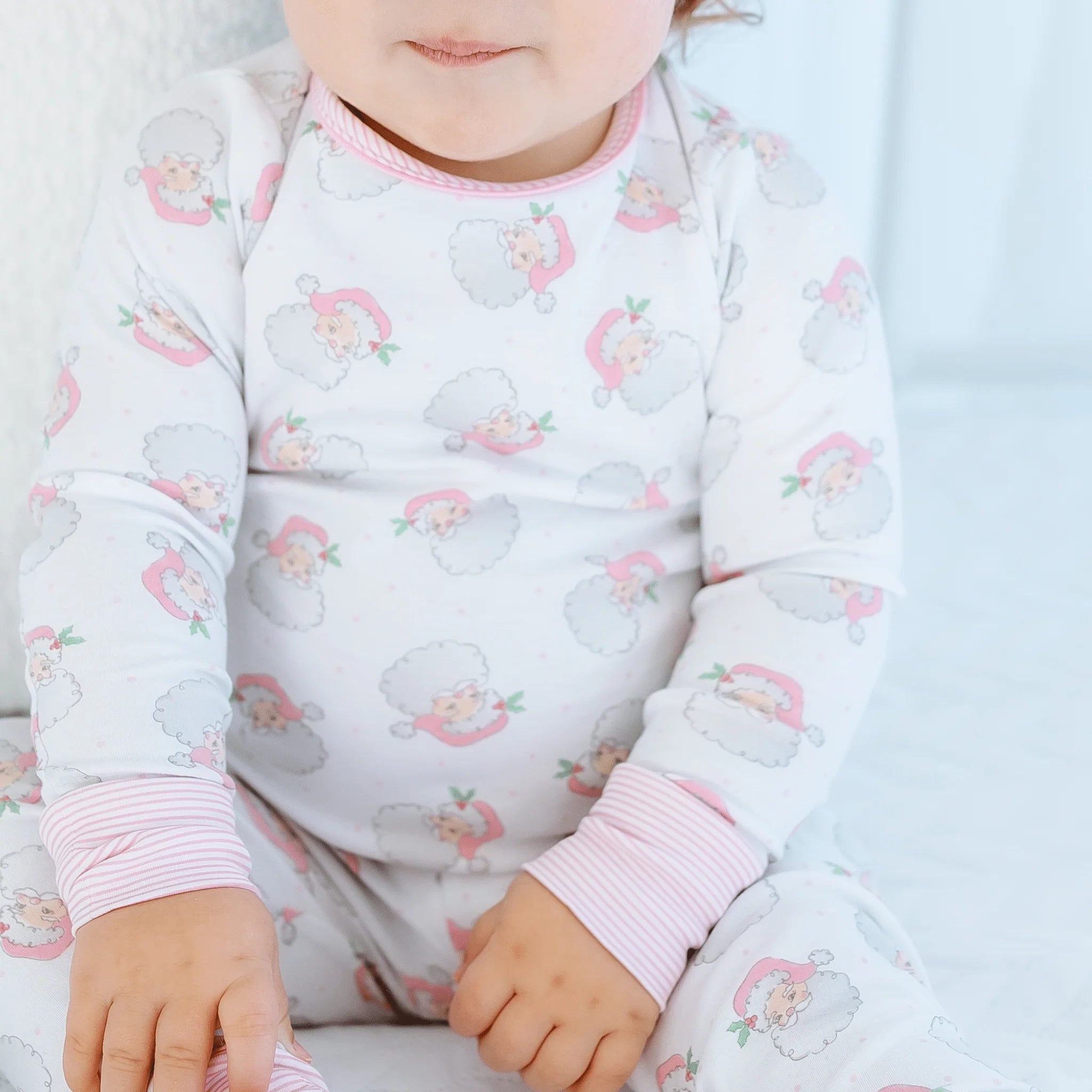 Santa Baby Pink Long Pajama (Kid)