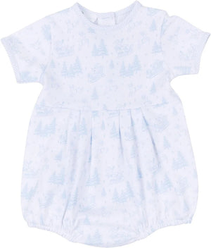 Blue Holiday Toile Bubble