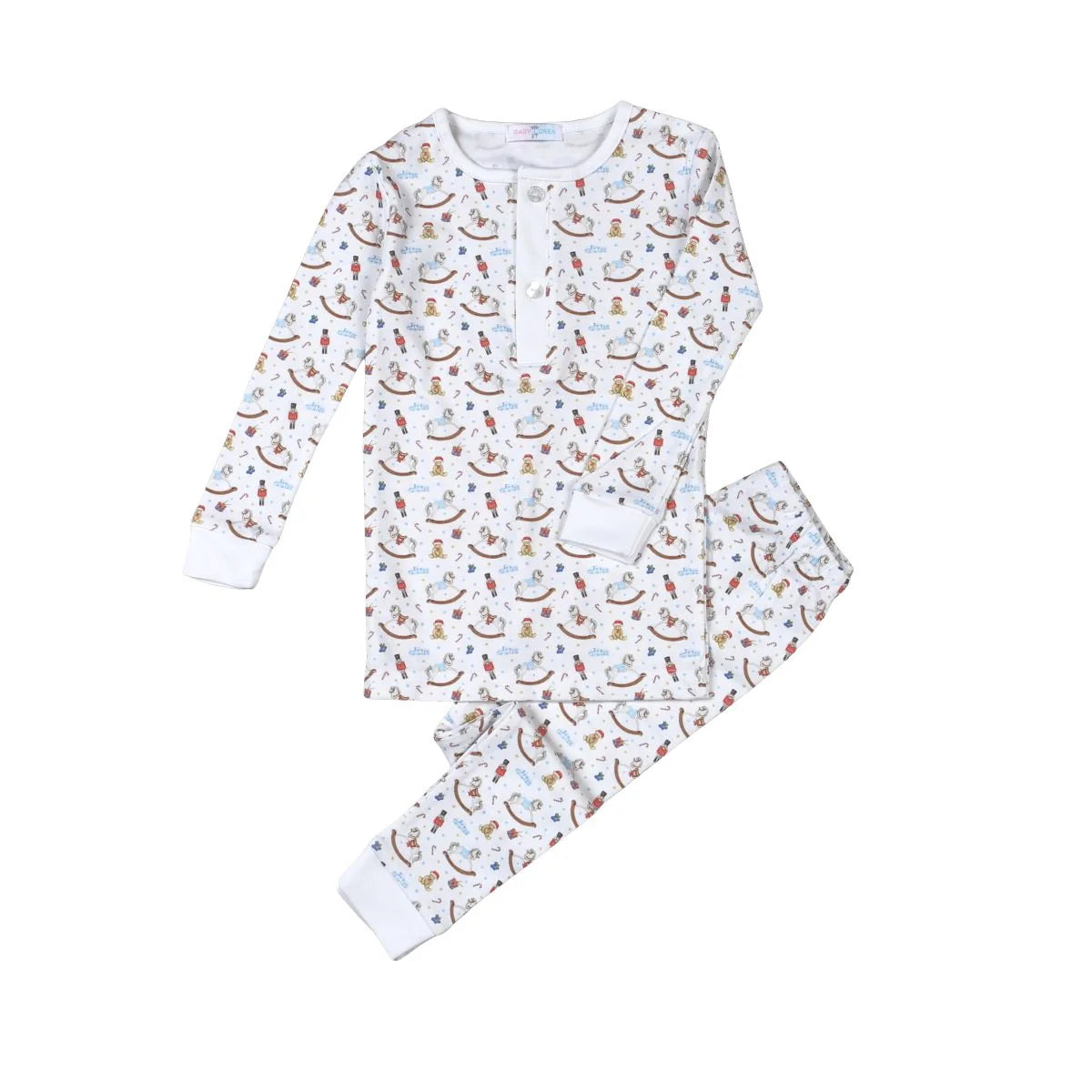 Boy Tiny Nutcracker Pima Two Piece Pajama
