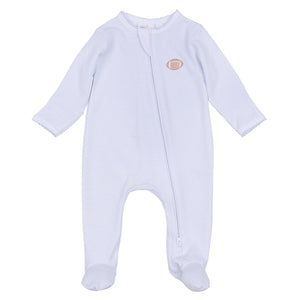 Touchdown Cutie Emb Zipper Footie (Infant)