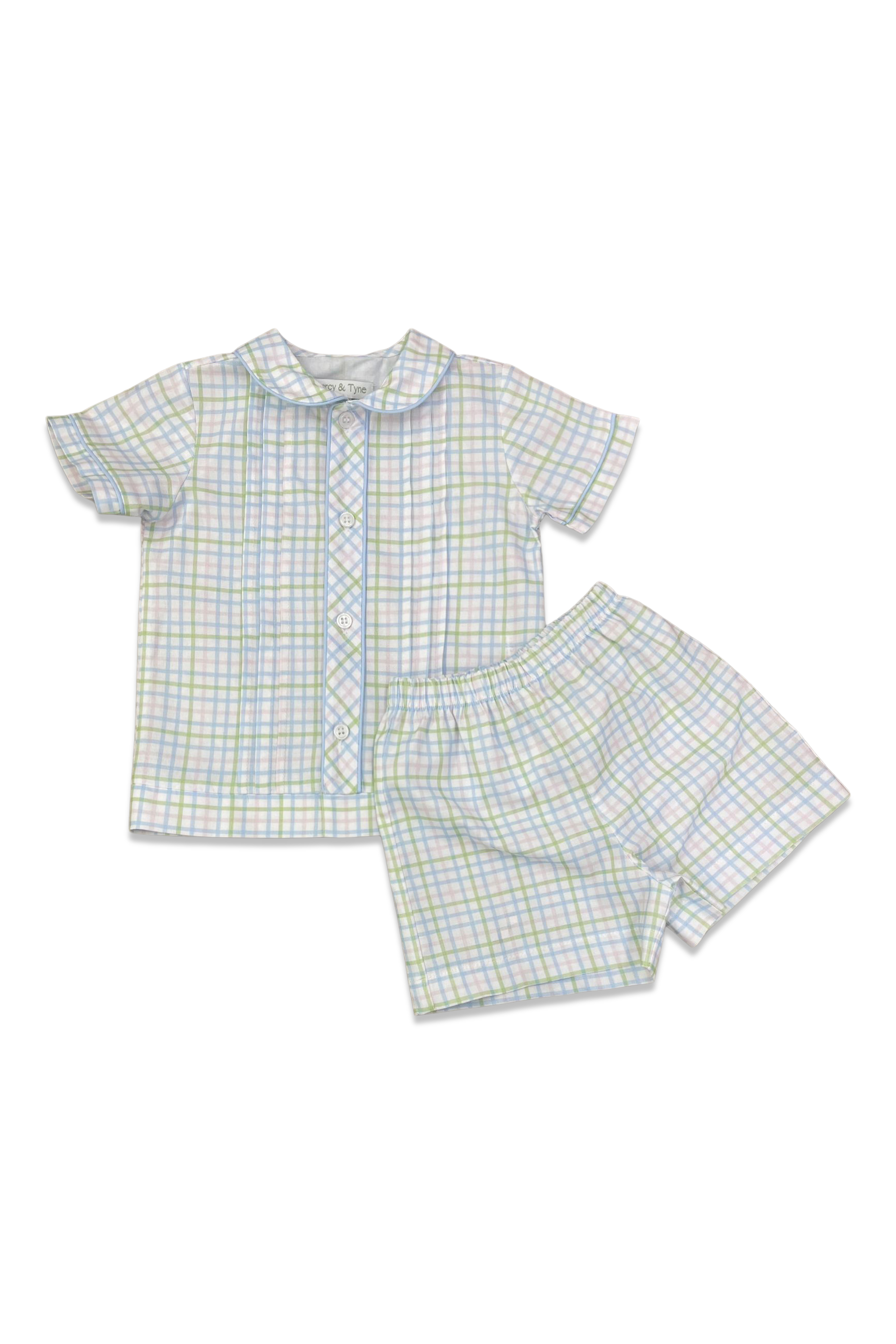 SS Peter Pan Hobbs Check Short Set