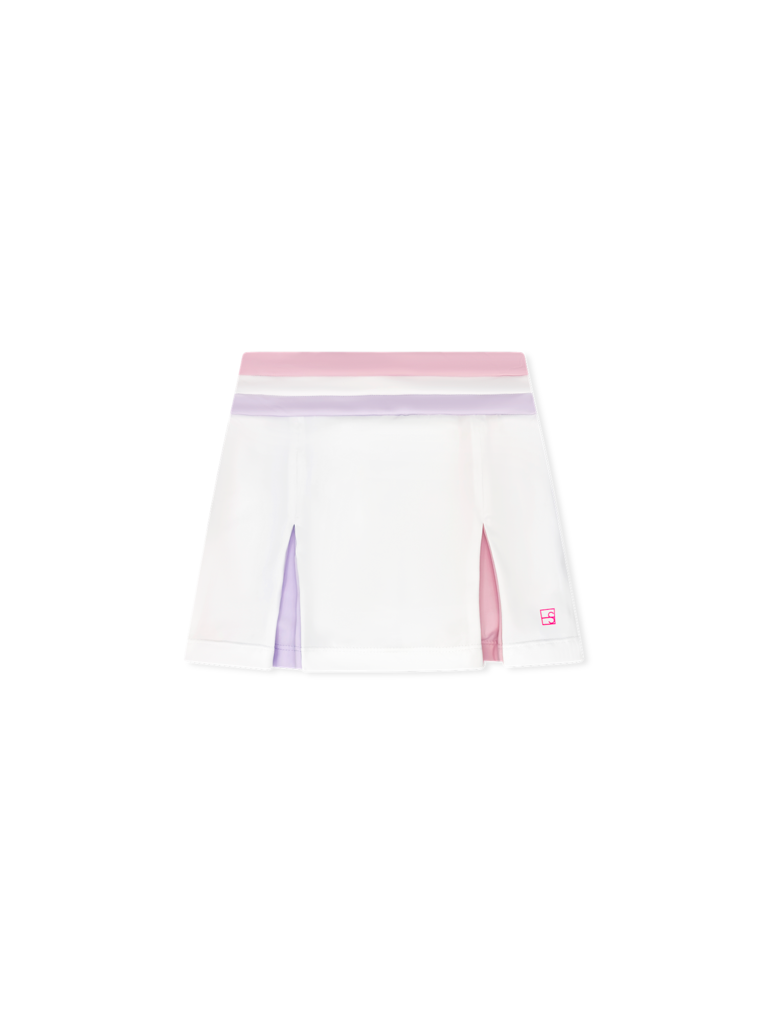 Pure Coconut, Cotton Candy Pink & Petal Purple Courtney Skort