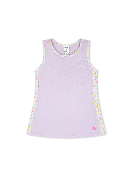 Petal Purple, Sunny Day Floral Drew Tank
