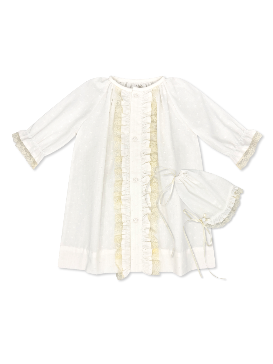 White Swiss Dot Timeless Daygown