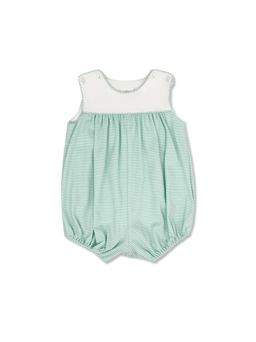 Memphis Mint Mini Stripe Knit Charming Bubble