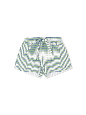 Baton Rouge Blue, Pistachio Green Ministripe Tatum Short